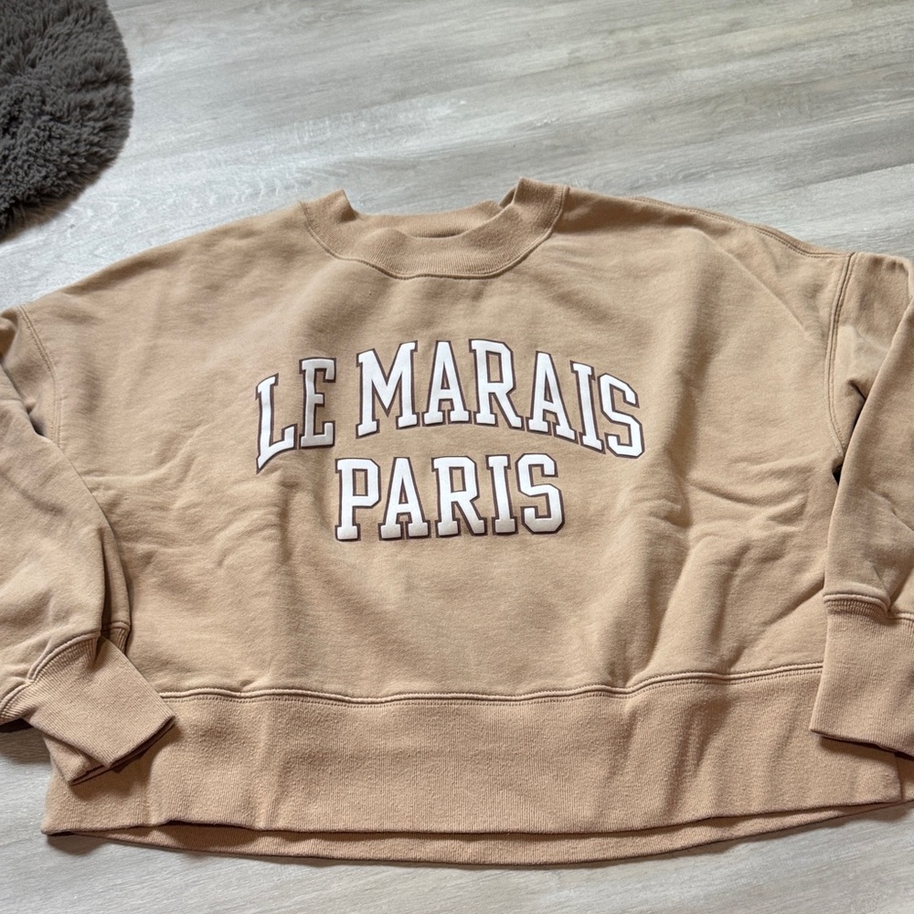 Abercrombie & Fitch Soft Tan Sweatshirt size medium